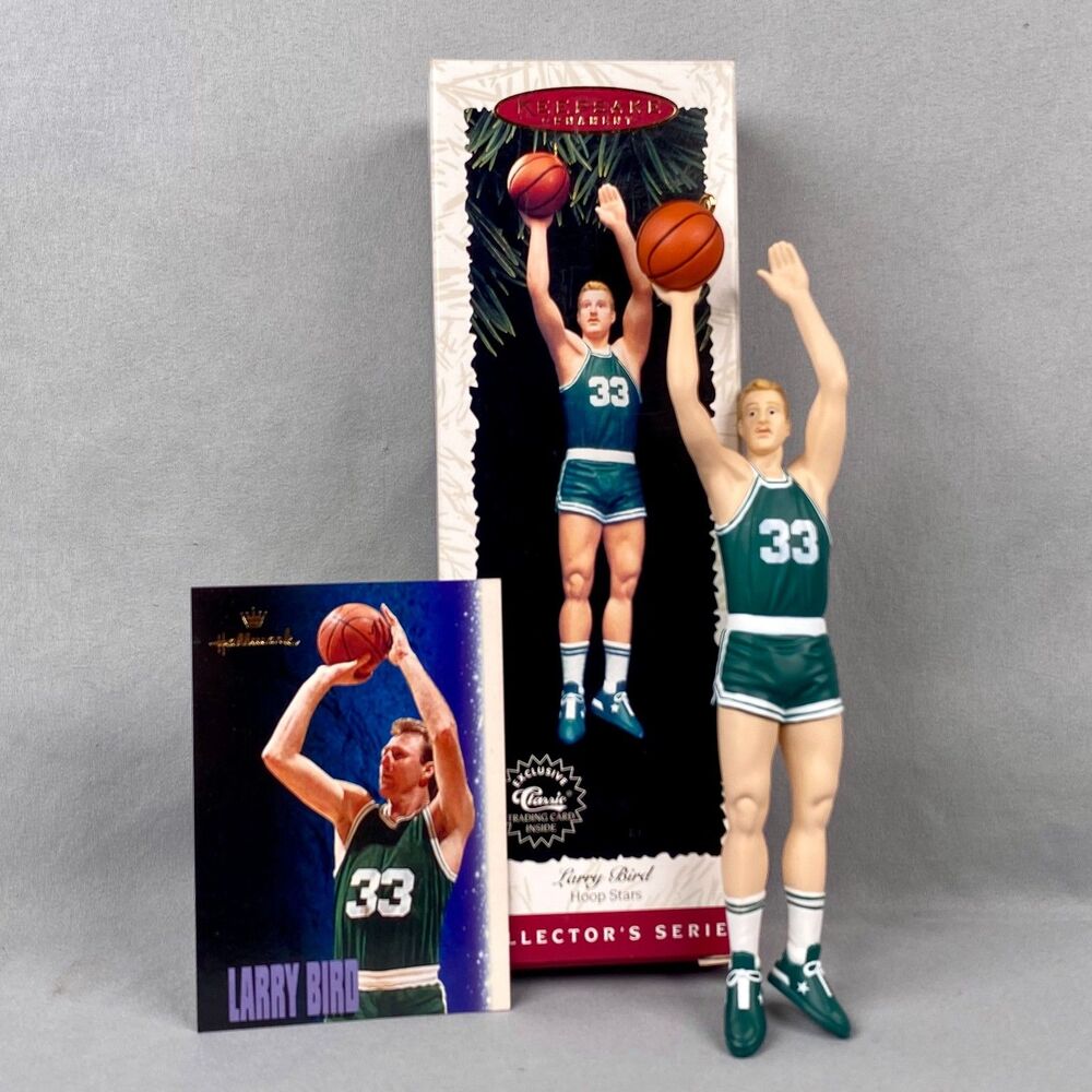 Larry Bird Boston Celtics 1996 Hallmark Keepsake Ornament With Classic Card